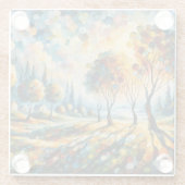 Dessous-de-verre En Verre Paysage dynamique (Dos)