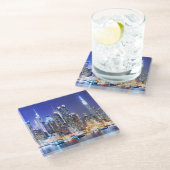 Dessous-de-verre En Verre Paysage urbain (Incliné)