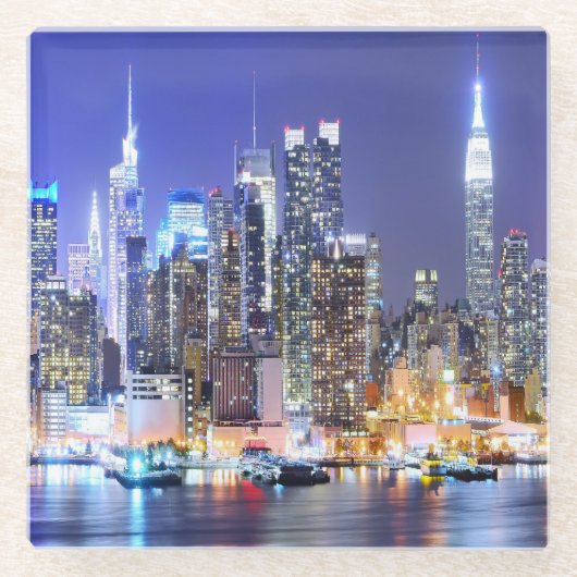 Dessous-de-verre En Verre Paysage urbain (Devant)