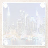 Dessous-de-verre En Verre Paysage urbain (Dos)