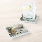 Dessous-de-verre En Verre Pêche au lac (Incliné)