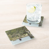 DESSOUS-DE-VERRE EN VERRE PÊCHE EN VOL (Incliné)