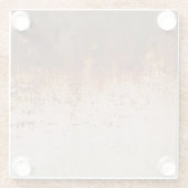 Dessous-de-verre En Verre Peinture à peeling, texture murale rouillée. (Dos)