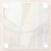 Dessous-de-verre En Verre Peinture texturée rugueuse sur la Terre (Dos)