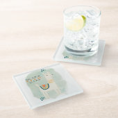 Dessous-de-verre En Verre Peloton de lama - lama de drame (Incliné)