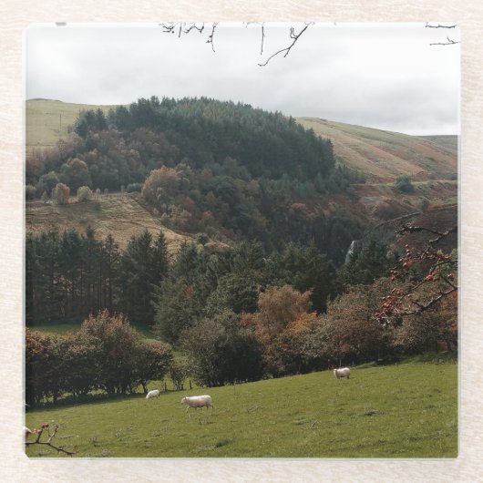 Dessous-de-verre En Verre Pennant Valley Wales (Devant)