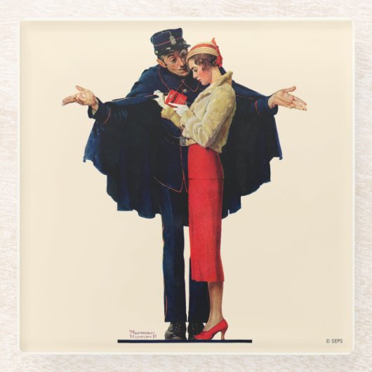 Dessous-de-verre En Verre Perdu à Paris (Devant)