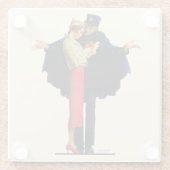 Dessous-de-verre En Verre Perdu à Paris (Dos)