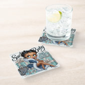 Dessous-de-verre En Verre Père Noël Baby (Incliné)