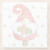 Dessous-de-verre En Verre Père Noël Gnome (Dos)