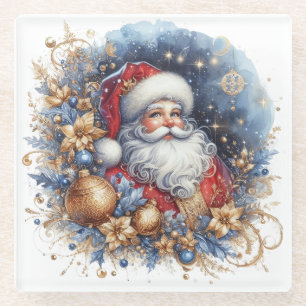 Dessous-de-verre En Verre Père Noël joyeux & Noël