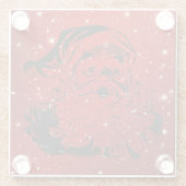 Dessous-de-verre En Verre Père Noël noir (Dos)