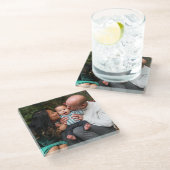 Dessous-de-verre En Verre Personalized Photo (Incliné)
