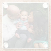 Dessous-de-verre En Verre Personalized Photo (Dos)