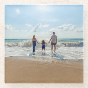 Dessous-de-verre En Verre Personnalisé à double face