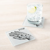 Dessous-de-verre En Verre Peste de bobines pour Seder (Incliné)