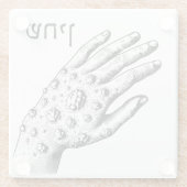 Dessous-de-verre En Verre Peste de bobines pour Seder (Dos)