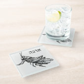 Dessous-de-verre En Verre Peste de Criquet pèlerin (Incliné)