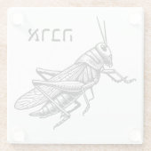 Dessous-de-verre En Verre Peste de Criquet pèlerin (Dos)