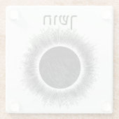 Dessous-de-verre En Verre Peste noire pour Seder (Dos)