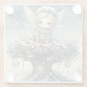 Dessous-de-verre En Verre Petit Ange de Noël (Dos)