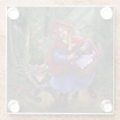 Dessous-de-verre En Verre Petit chaperon rouge (Dos)