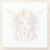 Dessous-de-verre En Verre Petite fée 1 (Dos)