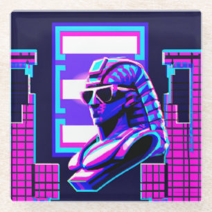 Dessous-de-verre En Verre Pharaon Synthwave
