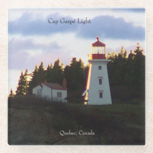 Dessous-de-verre En Verre Phare de casquette Gaspe