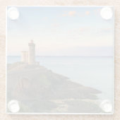 Dessous-de-verre En Verre Phare de Minou en France (Dos)