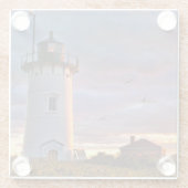 Dessous-de-verre En Verre Phare de point de course (Dos)