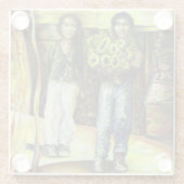 Dessous-de-verre En Verre Phase de ChapeI Sixtine d'un ChaIIenge (Dos)