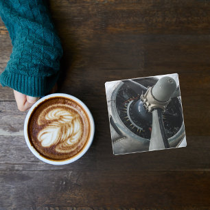 Dessous-de-verre En Verre Photo d'avion, Cool Fun Aviation