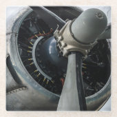 Dessous-de-verre En Verre Photo d'avion, Cool Fun Aviation (Devant)