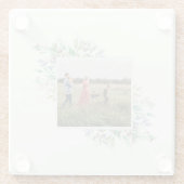 Dessous-de-verre En Verre Photo de famille Aquarelle d'hiver Flores sur mesu (Dos)