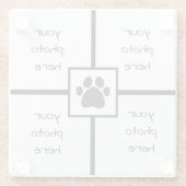 Dessous-de-verre En Verre Photo de l'animal (Dos)