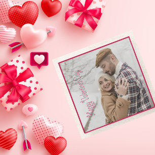 Dessous-de-verre En Verre Photo personnalisée de la Saint-Valentin
