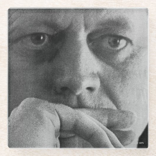 Dessous-de-verre En Verre Photographie de John F. Kennedy (Devant)