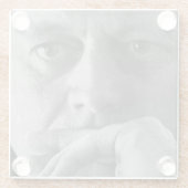 Dessous-de-verre En Verre Photographie de John F. Kennedy (Dos)