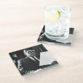 Dessous-de-verre En Verre Photographie de Ronald Reagan (Incliné)