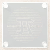 Dessous-de-verre En Verre Pi Eclipse (Dos)