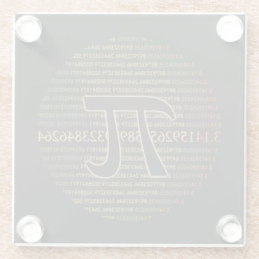 Dessous-de-verre En Verre Pi Eclipse (Dos)