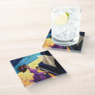 Dessous-de-verre En Verre Piano Concert Art
