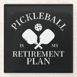 Dessous-de-verre En Verre pickleball est mon projet de retraite