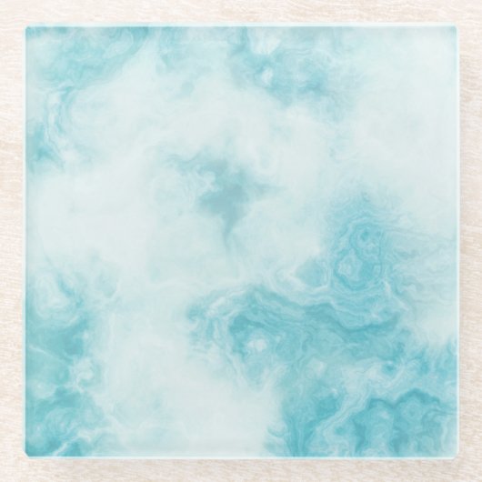 Dessous-de-verre En Verre Pierre de luxe abstraite fluide Agate & Texture de (Devant)
