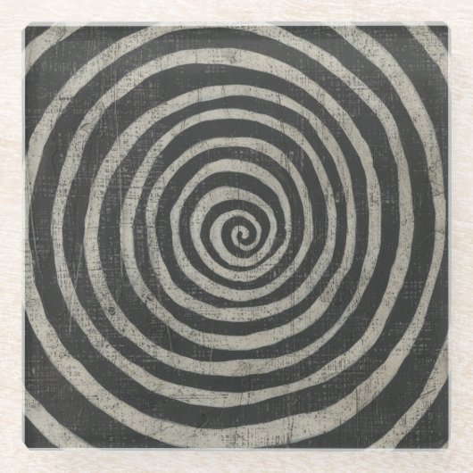 Dessous-de-verre En Verre Pierre - Spirale (Devant)