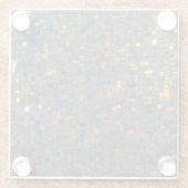 Dessous-de-verre En Verre Pierres mosaïques en bleu et or (Dos)