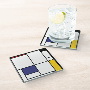 Dessous-de-verre En Verre Piet Mondrian, Tableau 1