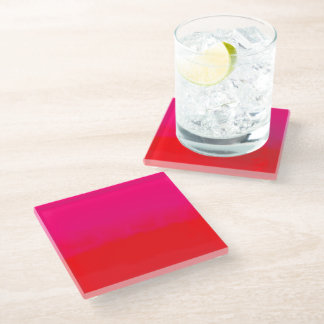 Dessous-de-verre En Verre Pink and Orange Gradient 