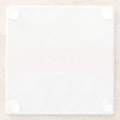 Dessous-de-verre En Verre Pink clair Pastel Bokeh Design Dessous de verre en (Dos)